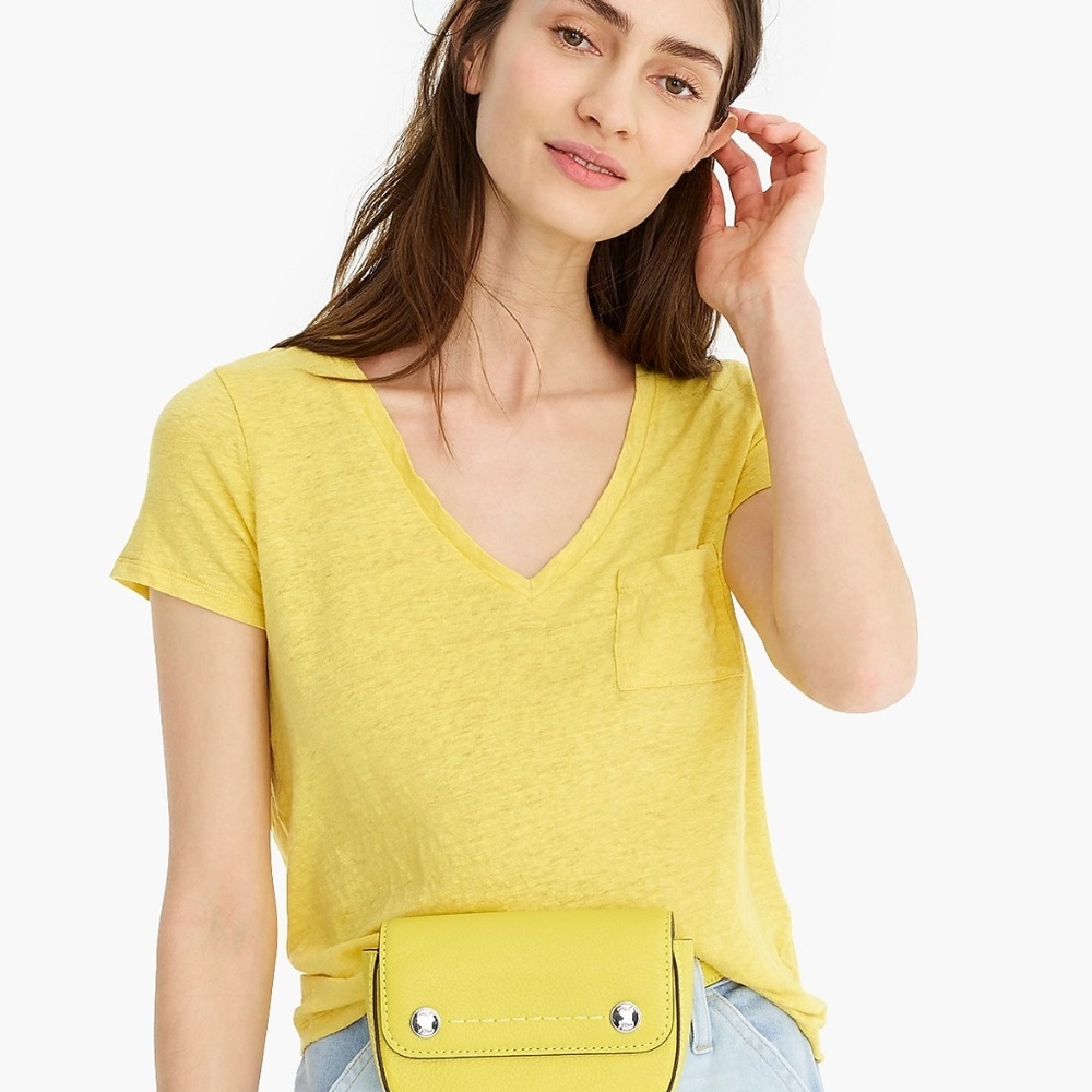 Neon Yellow  J.Crew Small Tee Shirt